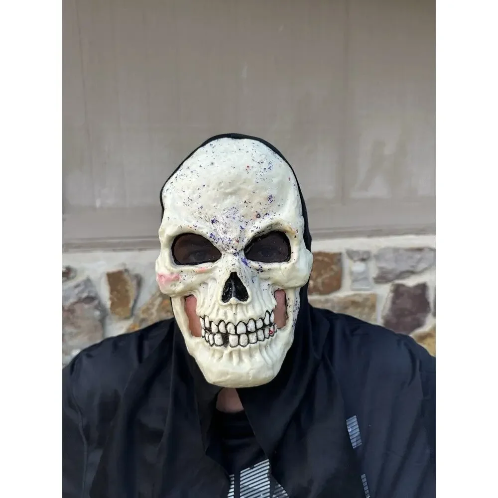 Vintage Easter Unlimited Skull Mask Grim Reaper Halloween